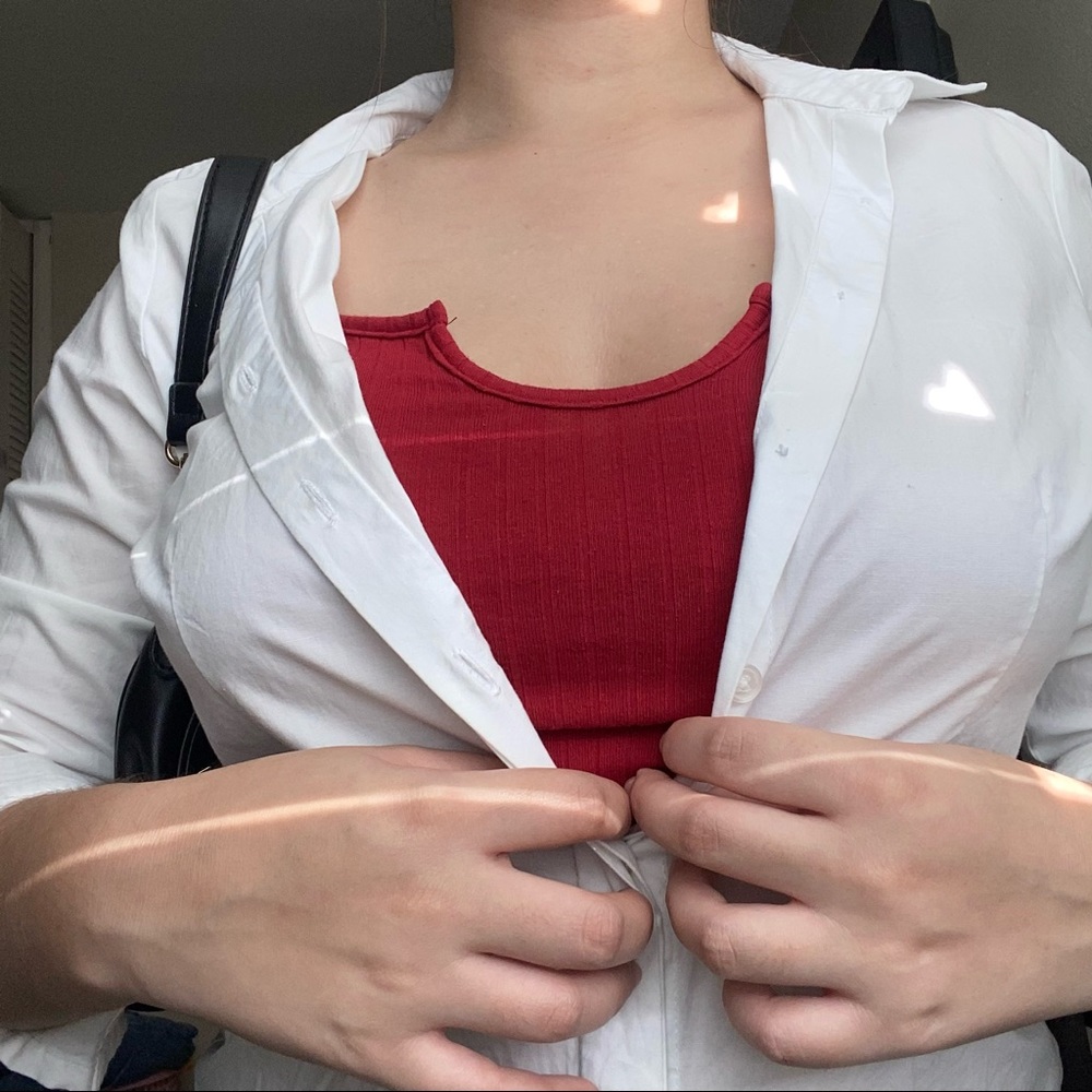 Passion red - crop top
